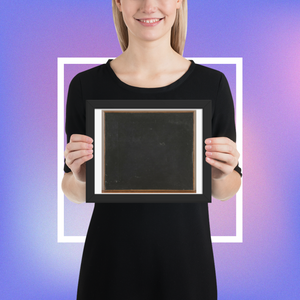 Framed photo paper poster