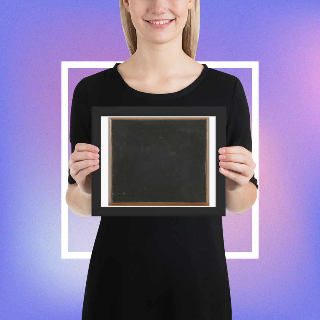 Framed photo paper poster