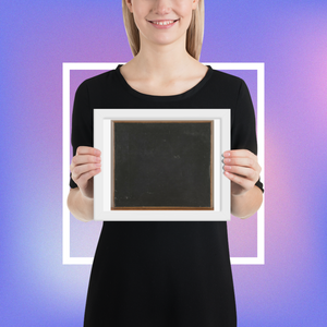Framed photo paper poster